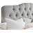 Linen Tufted Upholstered Headboard, Sturdy and Durable Solid Wood Headboard, Fabric Headboard Adjustable Height from 34“ to 43”, Modern Button Tufting Design Head Board-357638414-357638413