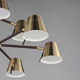 Aris 9 Light Metal Dimmable LED Chandelier