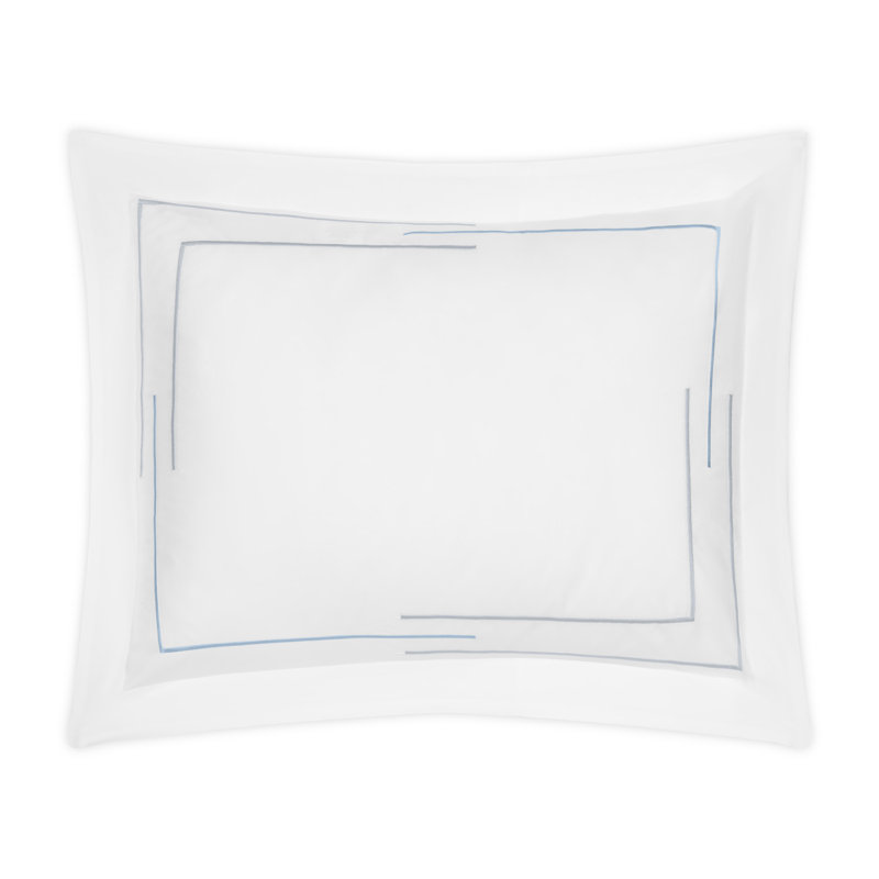 Corso Sham, King, White/Blue Gray/Sion