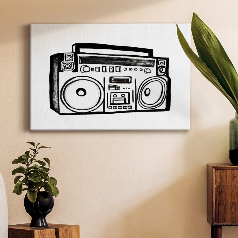 Toile tendue Boombox, H 18 po x l 27 po
