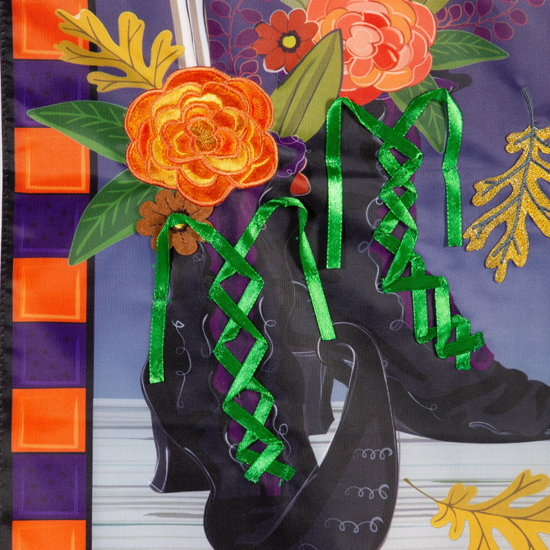 Drapeau de jardin «Happy Halloween Witches»
