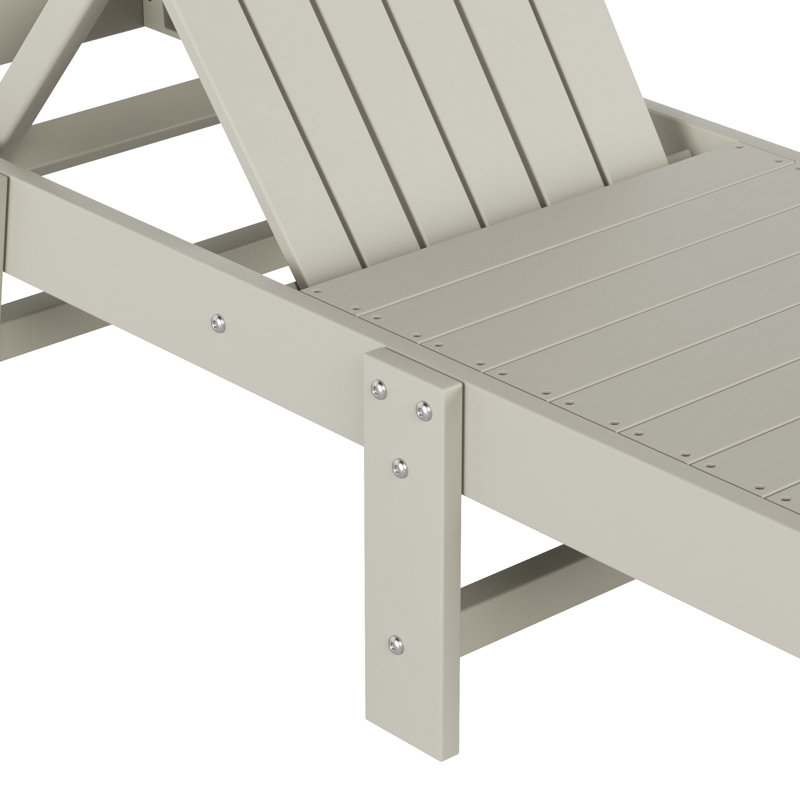 Méridienne inclinable en poly 77,7 po, Sable