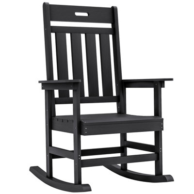 Chaise berçante d'extérieur en PEHD pour tous les temps