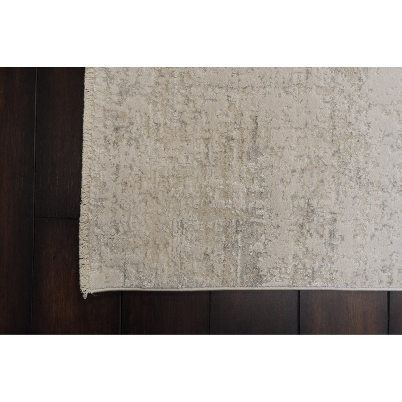 Canyon 15476-918 gris / crème / beige, Tapis de couloir 2 pi 2 po x 7 pi 7 po