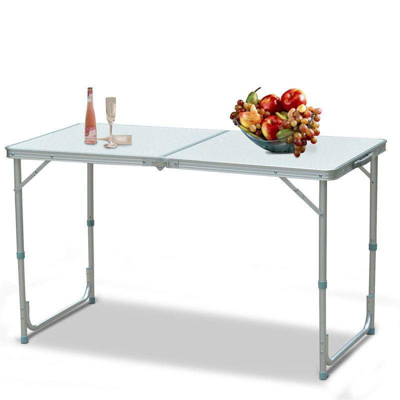 Table de camping pliante Outsunny de 47 po avec hauteur réglable (table incluse seulement)