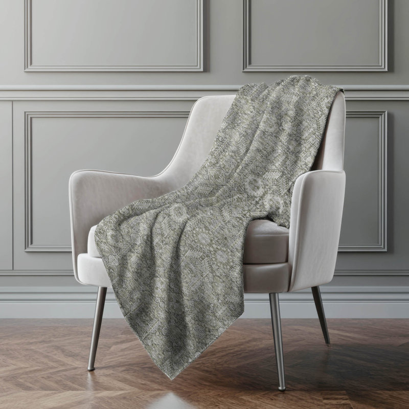 Jeté bohémien Addison, Gris