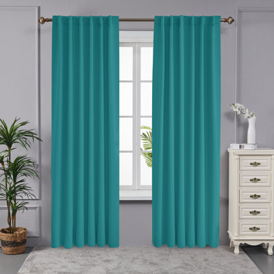 Taburao Back Tab Room Darkening Curtain Pair