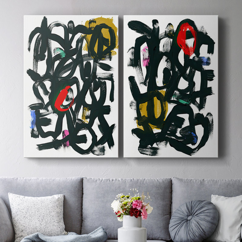 Toile tendue Graffiti Pop I-Premium Gallery - prête à être accrochée, H 12 po x l 16 po