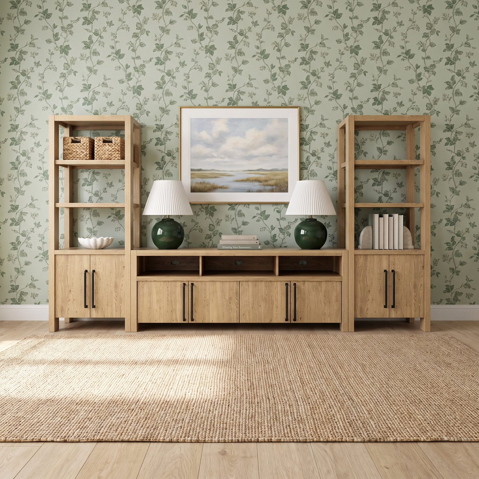 Laroche Oak Entertainment Center