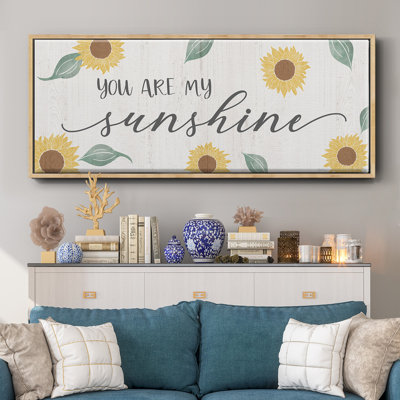 «You Are My Sunshine», toile encadrée