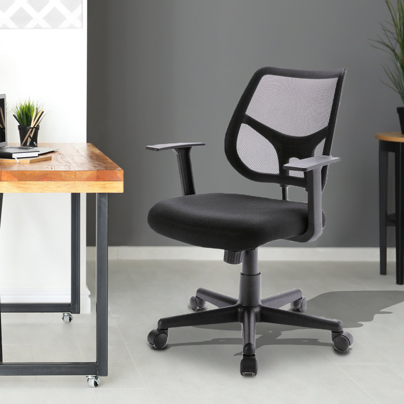 Chaise de travail ergonomique en filet Jhosep