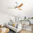 Ladedra 52'' 3-Blade Modern Ceiling Fan With LED Light and Remote Control-1998015919