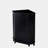 Black Bathroom Cabinet Triangle Corner Storage Cabinet with Adjustable Shelf Modern Style MDF Board-6063952