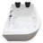 VARADERO 67" x 45" 2-Person White Corner Whirlpool Bathtub with Heater & 15 Jets