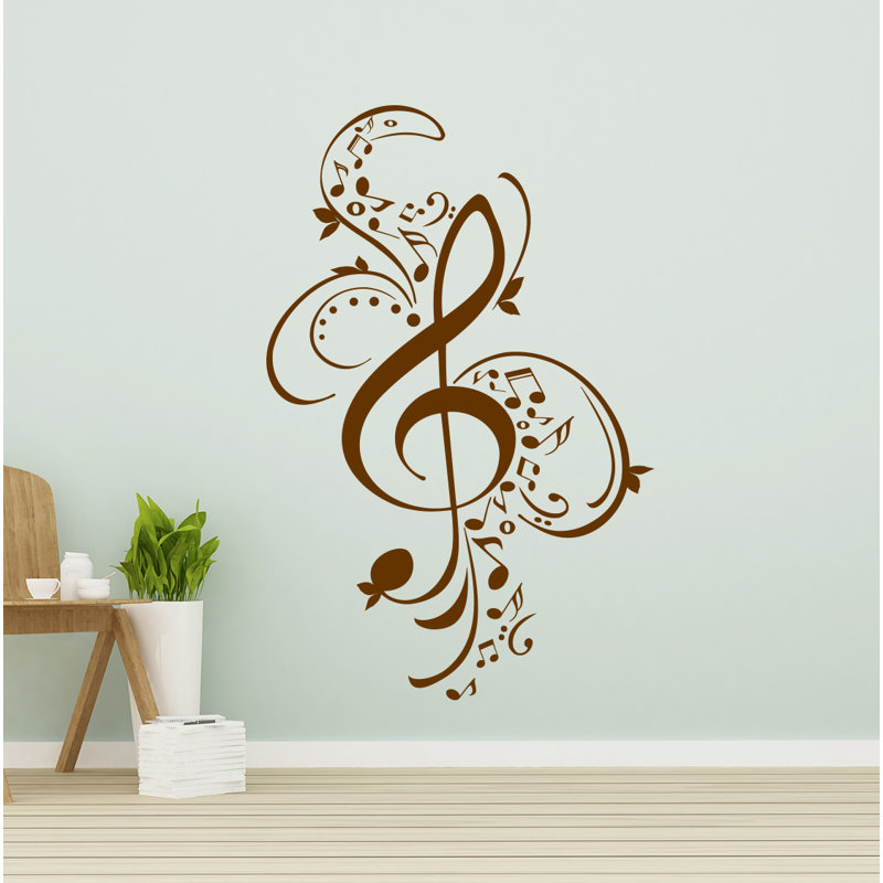 Entertainment Non-Wall Damaging Wall Decal, 14" H x 22" W, Burgundy