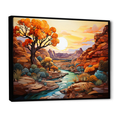 «Bold Landscape Canyon Desert I», reproduction d'art sur toile
