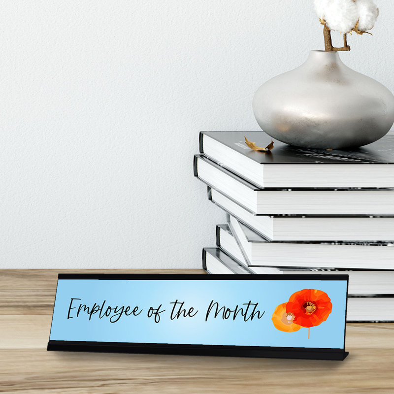 Enseigne de bureau employé du mois