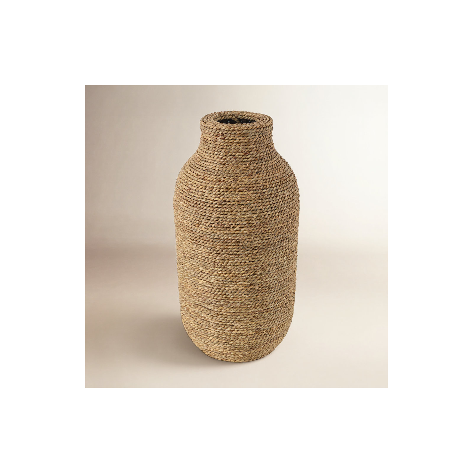 Fez Handmade Seagrass Table Vase, 19.05" H x 9.75" W x 9.75" D