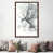 Toile avec cadre en bois brun classique est en rupture de stock