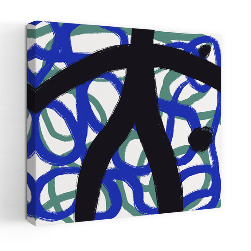 Art contemporain Energetic, H 18 po x l 18 po