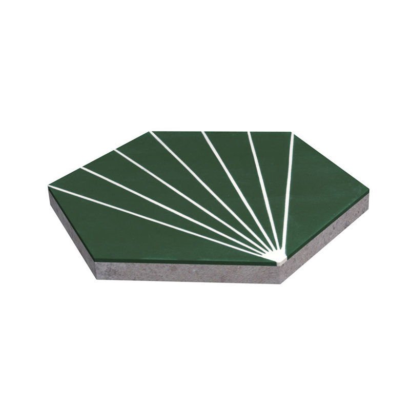 Carreau de sol et de ciment à motif de ciment 7,87 po x 9,09 po Spark C, Été
