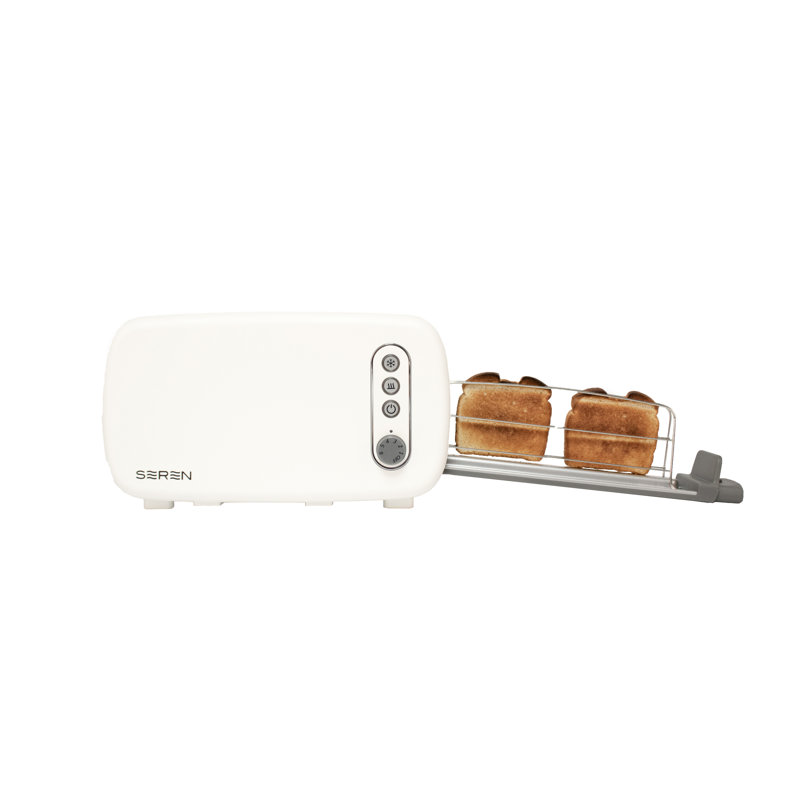 BergHOFF Seren 2-Piece Side Loading Toaster, White