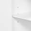 Meuble-lavabo de 36 po avec cadre en bois massif de lavabo en céramique, portes à fermeture en douceur, tablettes réglables, 3 tiroirs, y compris un tiroir à double profondeur pour le rangement du sèche-cheveux-114497848