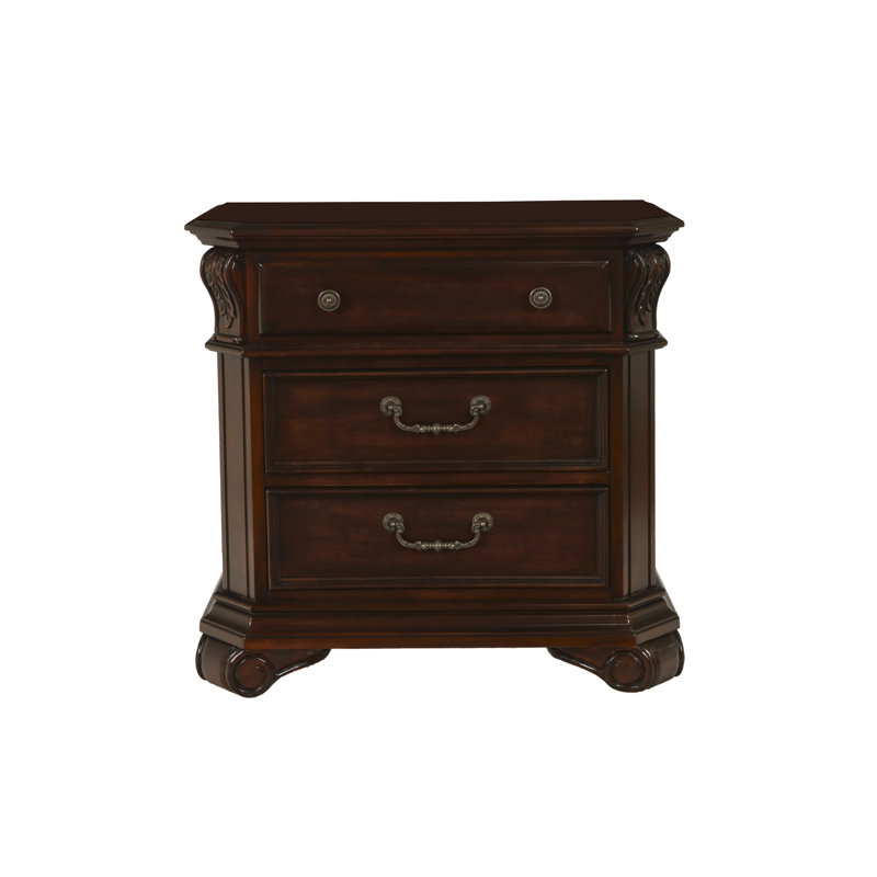 Table de chevet 3 tiroirs Ehan
