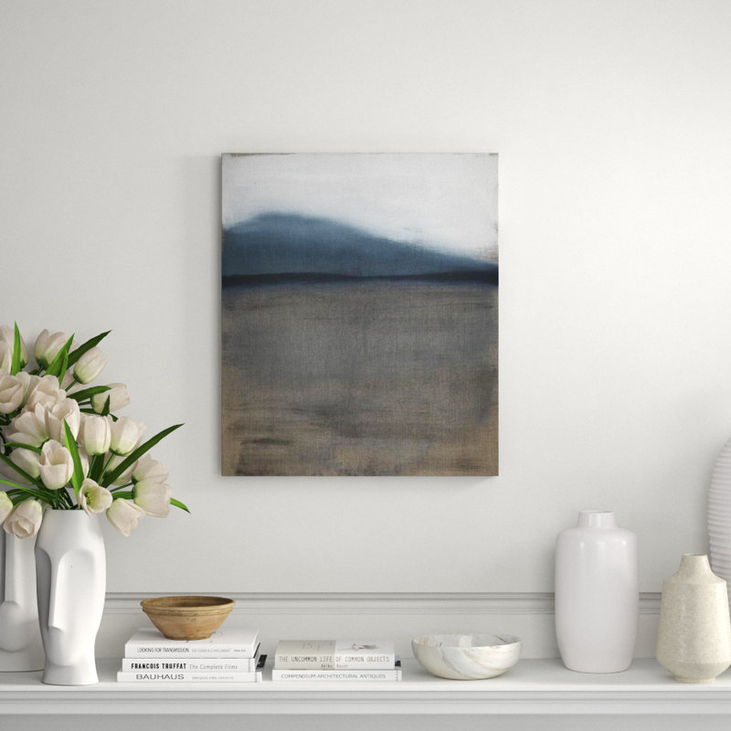 Summit To Sea XXIII Painting by Paul Ngo, 35" H x 30" W x 1.5" D, Outdoor