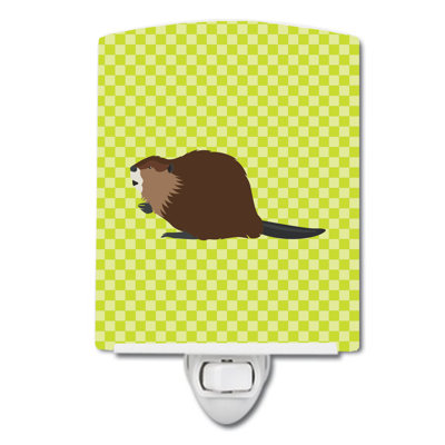 Éclairage de nuit en céramique eurasian beaver