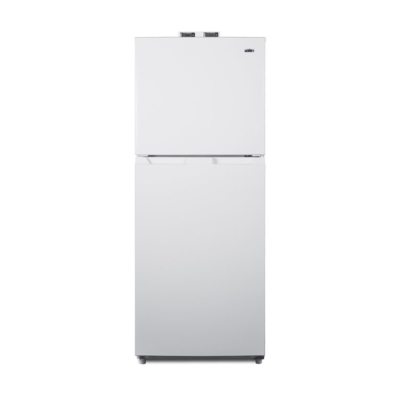 Summit Appliance 24" Wide Break Room Refrigerator-Freezer, White, Right Handed
