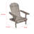Geli Outdoor Adirondack Chair, Slatted Back, Wood-117664632