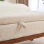 Tissu en laine Teddy, pieds pour la pesée solide et tabouret de lit avec fonction de rangement (un seul repose-pieds)-191575813