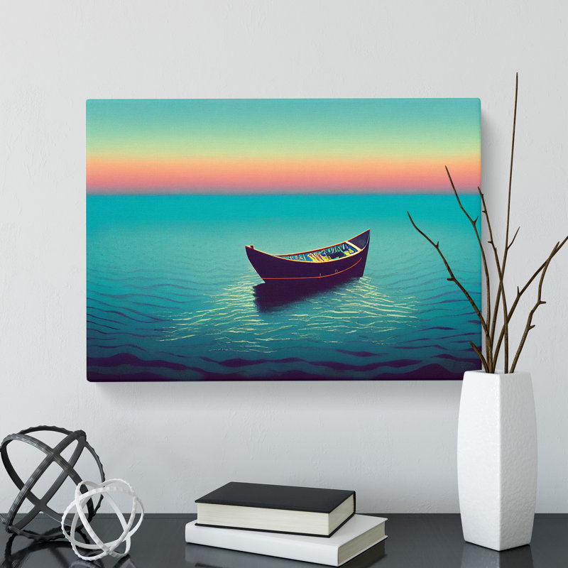 The Expressive Boat - Wrapped Canvas, 35cm H x 50cm W x 3cm D