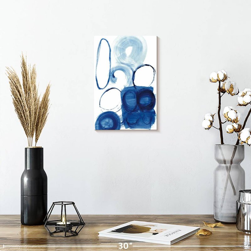 Étude du cercle bleu Avery I, H 12 po x l 8 po