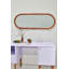 Sushmita Rattan Flat Wall Mirror