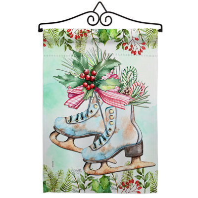 Double Sided 222'' H x 156'' W Polyester Christmas Garden Flag