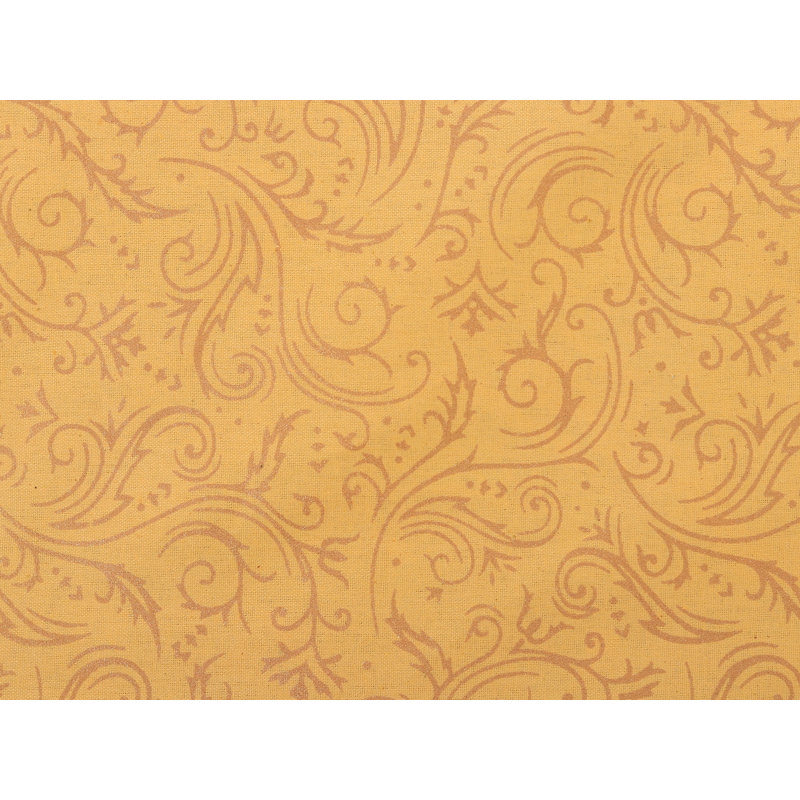 Regal Paisley Vine 3-Piece Cotton Queen Bedsheet Set in Midnight Blue & Gold