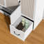 Armoire à chaussures multifonctionnelle avec tablettes réglables, tabouret, tiroir escamotable, range-chaussures minimaliste avec surface supérieure robuste pour différentes tailles d'articles