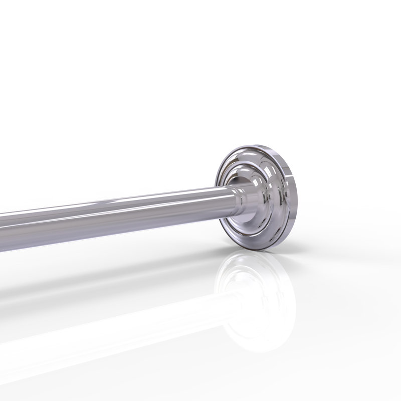 Écusson de rideau de douche leamore, Chrome poli