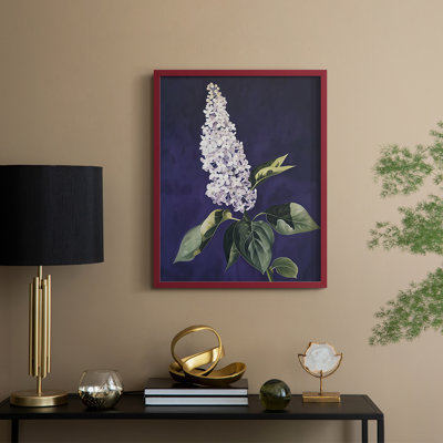 Série FLORAL CCXL III - Impression encadrée de qualité supérieure - Prêt à être accroché - Aucun clou requis