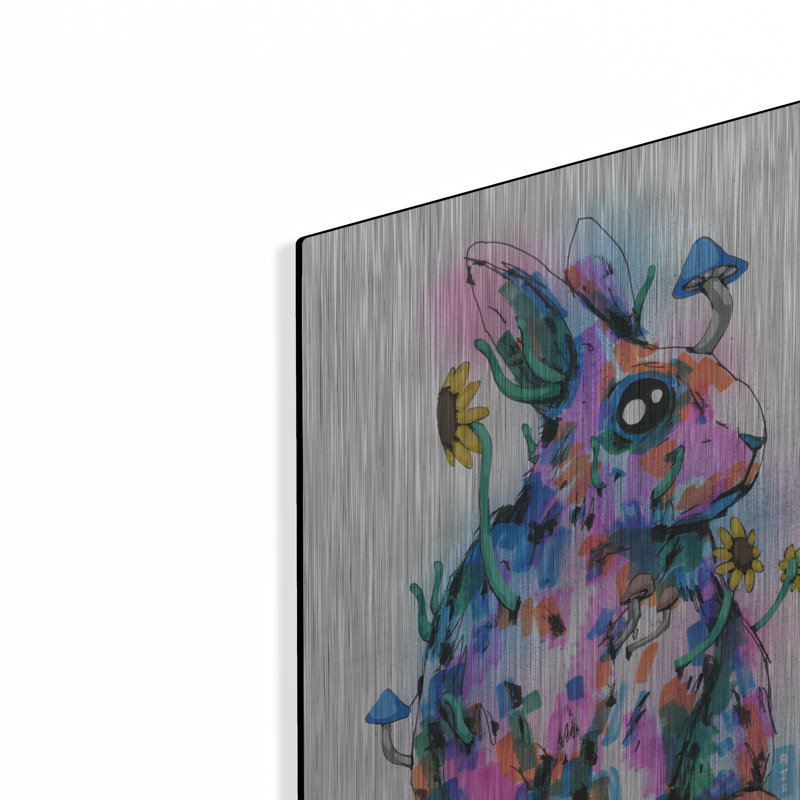 «Bunny» par Ric Stultz, art mural en métal, 16 po x 24 po, H 16 po x l 12 po