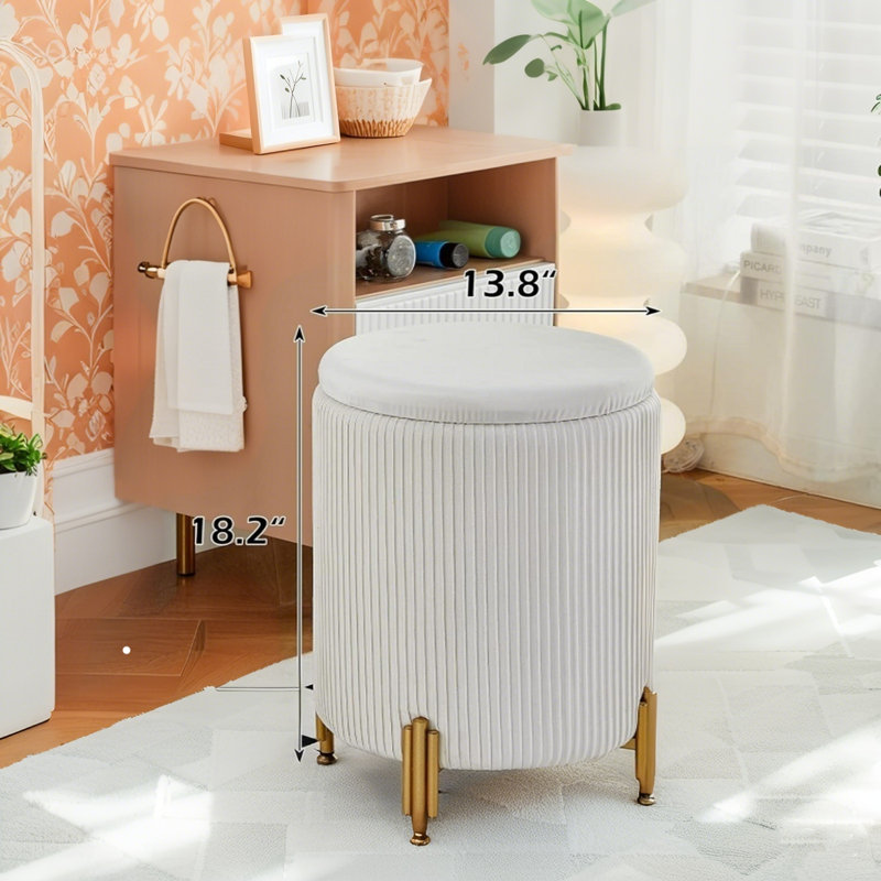 Upholstered Storage Ottoman