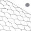 Filet hexagonal de volaille enduit de vinyle noir de calibre 20 avec filet de 1 pouce Fencer-110734201