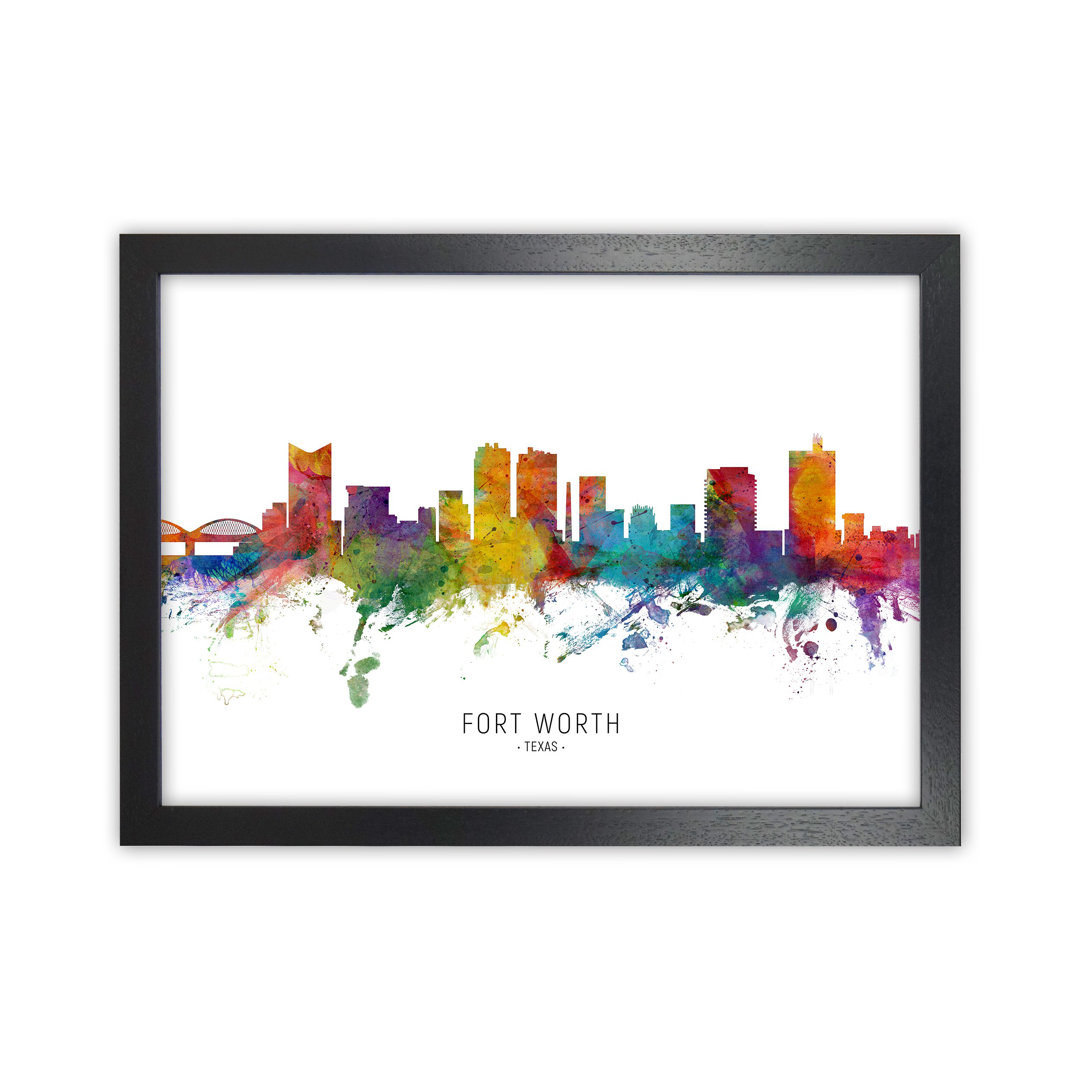 Fort Worth Texas Skyline by Michael Tompsett - Print