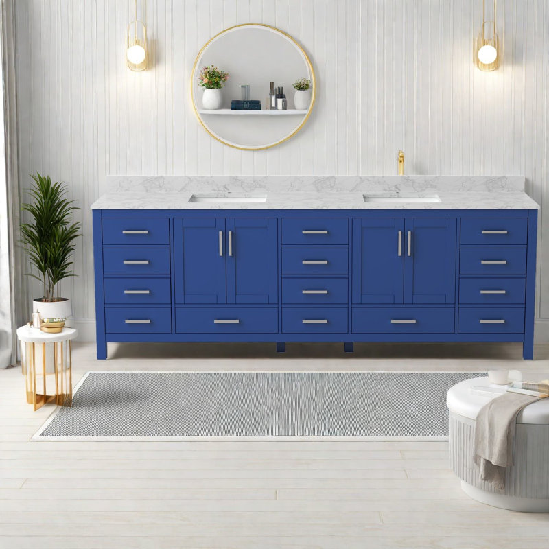 Meuble-lavabo et lavabo spacieux, 96 po