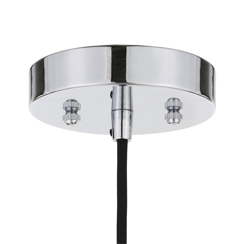 Madison 1 - Light Single Pendant, Blackened Bronze/Polished Nickel