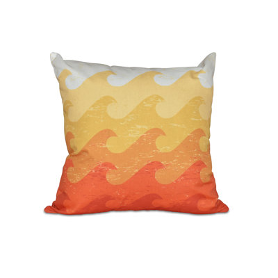 Surf, Sand, & Sea Indoor/Outdoor Reversible Throw Pillow