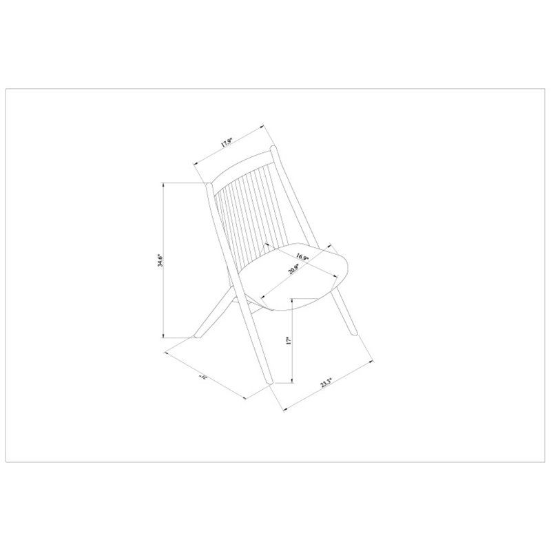 Chaise de salle à manger en cuir Vegan