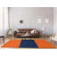 Tapis orange rayé/bleu marine minuit Detroit-49023937
